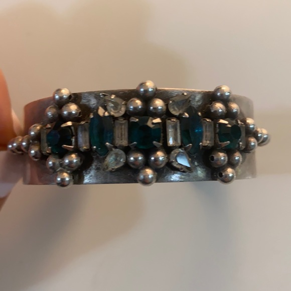 DANNIJO Metal Cuff with Gems Bracelet 🆕 - Picture 3 of 12